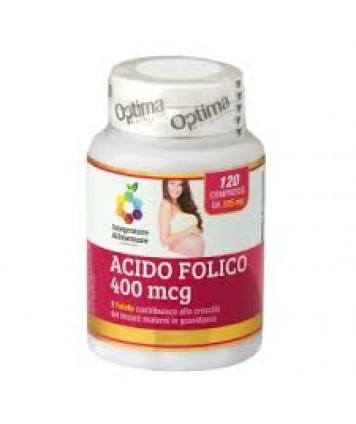 OPTIMA NATURALS ACIDO FOLICO 400MCG 120 COMPRESSE 